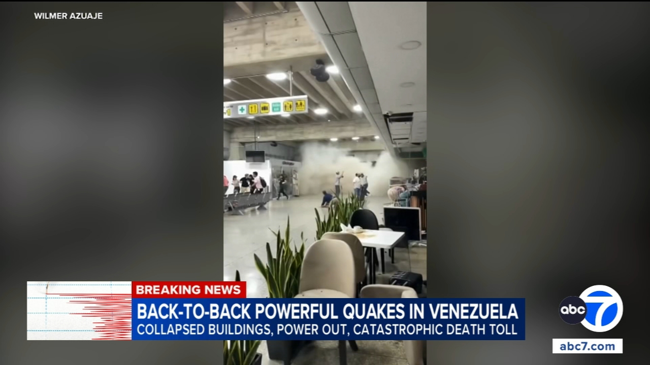 Powerful 7.1 and 7.5-magnitude earthquakes hit Venezuela, collapsing buildings in the capital