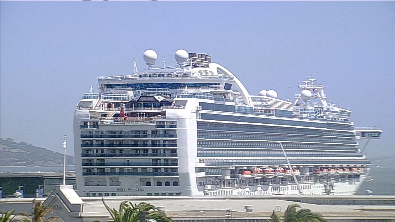 Norovirus outbreak on Ruby Princess cruise ship docked in SF affects over 120 passengers, crew