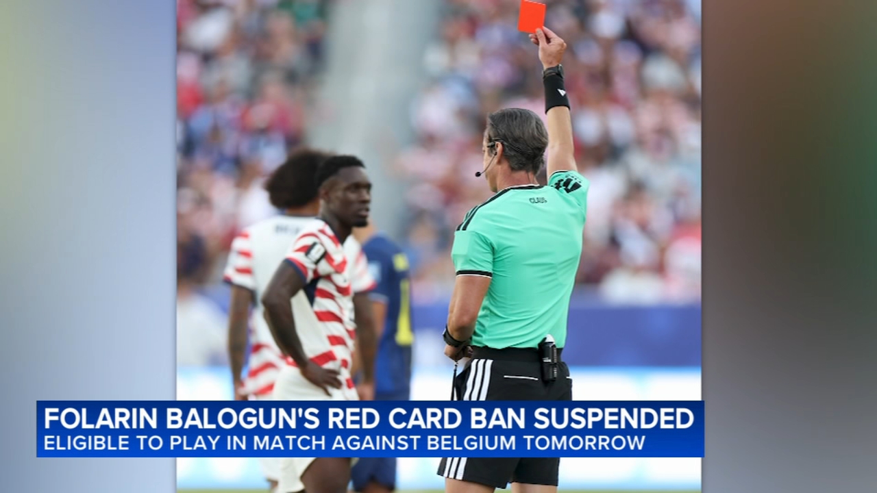 President Trump asked FIFA to review US World Cup star Folarin Balogun's red card ban, sources say